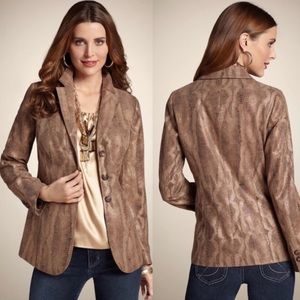 Chico's Brown Button Jacket Size 1